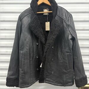 D’ Amico Bologna Black Leather Jacket NWT